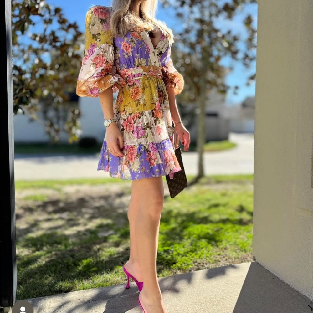 Zimmermann Pattie Wrap Minidress
